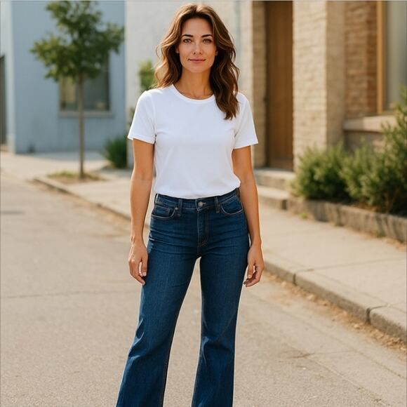 Nine West Slightly Curvy Boot Cut Jeans Size 2 - Picture 1 of 9